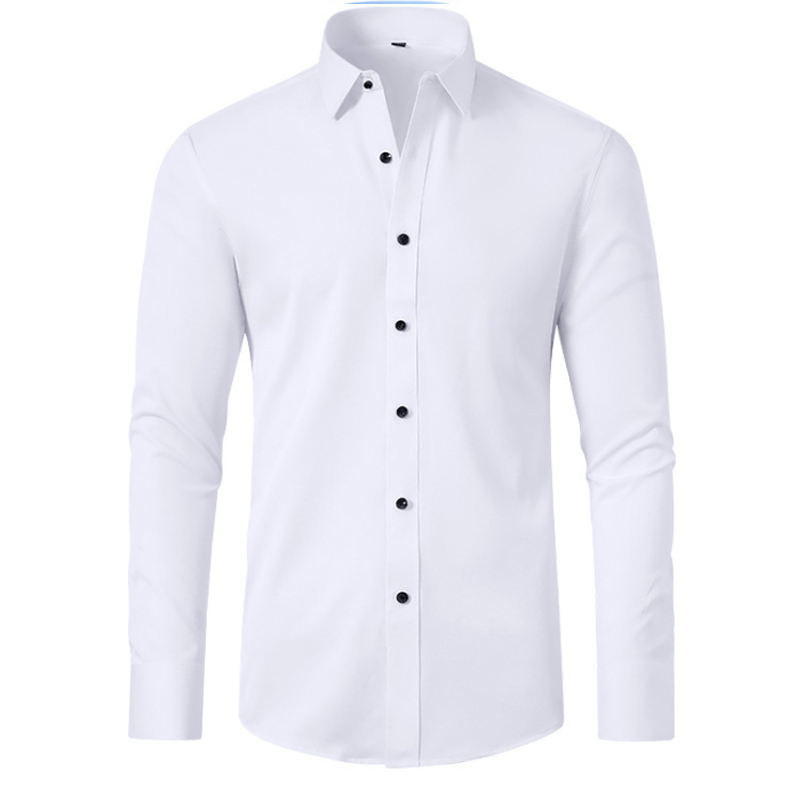 Camisa Social Masculina Seda Gelo - Anti Amassado + Brinde