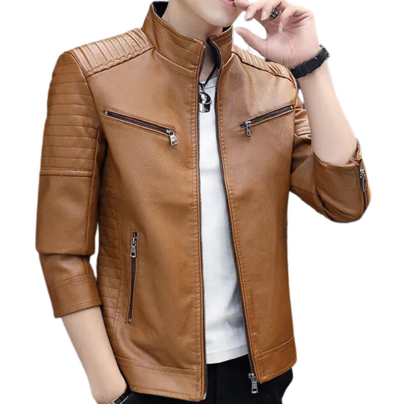 Jaqueta de Couro Masculina Sampaio