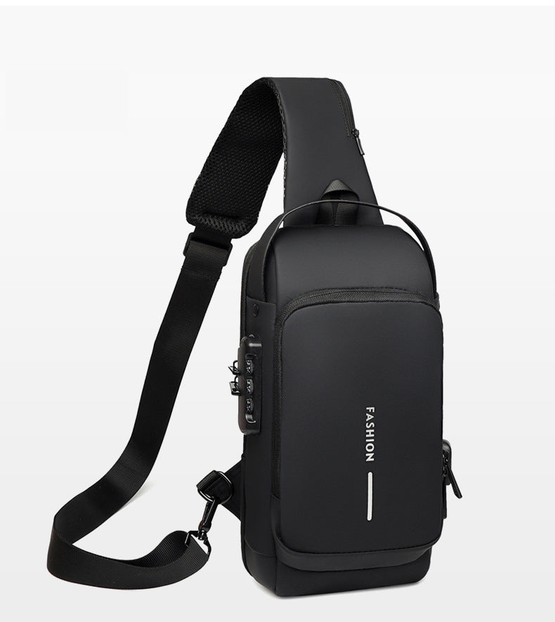 Bolsa de Ombro Antifurto com Carregamento USB