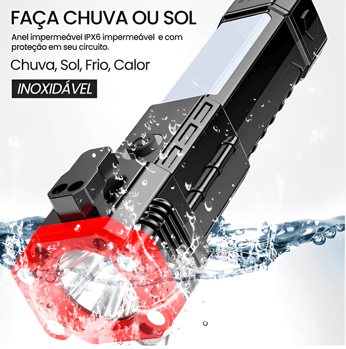 Lanterna Tática 4 em 1 com Powerbank Integrado - PAGUE 1 LEVE 2