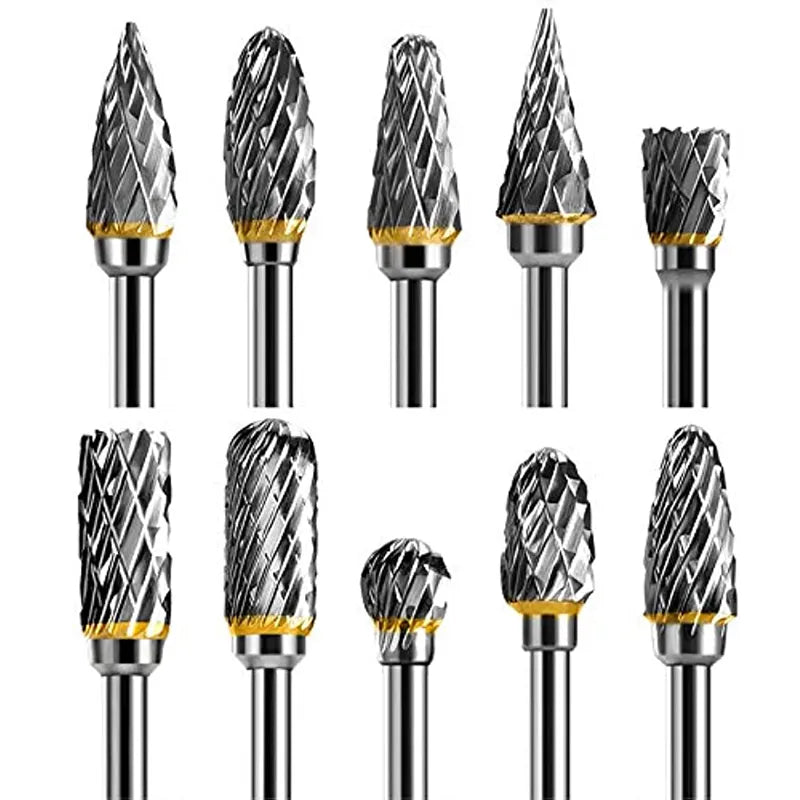 Brocas rotativas conjunto com 10 peças