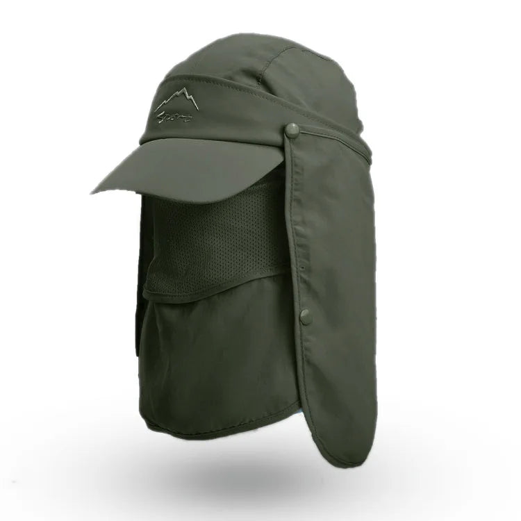 Boné Masculino para Pesca com Proteção UV 4 em 1