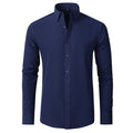 Camisa Social Masculina Seda Gelo - Anti Amassado + Brinde