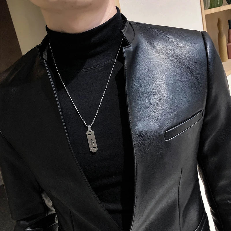 Jaqueta de Couro Masculina Sampaio S1280