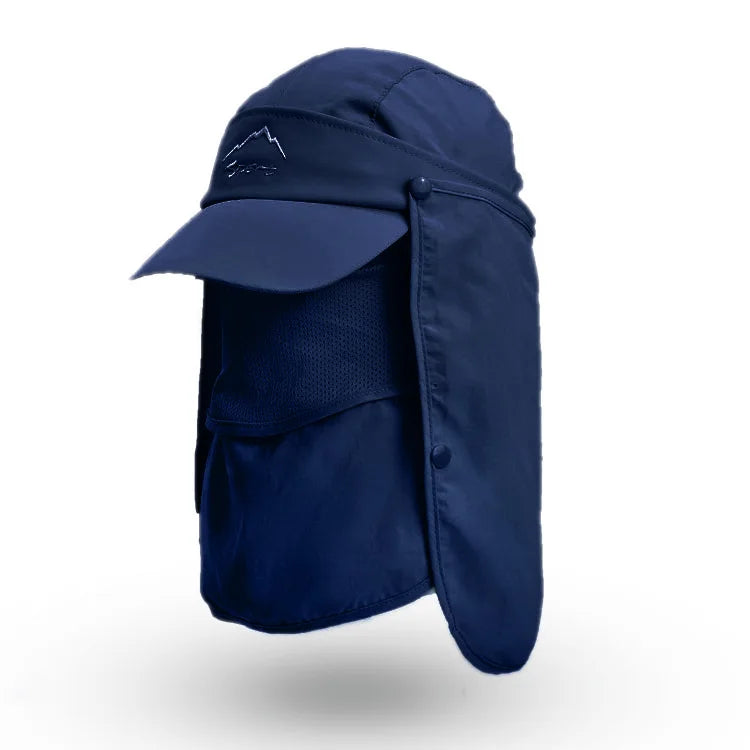 Boné Masculino para Pesca com Proteção UV 4 em 1