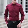 Camisa Social Masculina Seda Gelo - Anti Amassado + Brinde