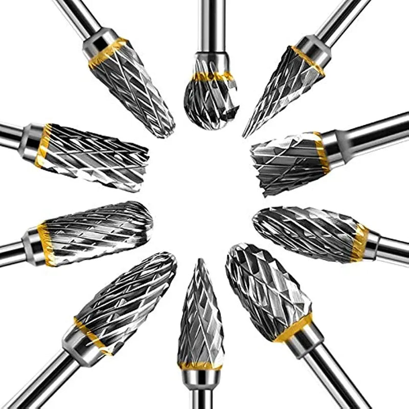 Brocas rotativas conjunto com 10 peças