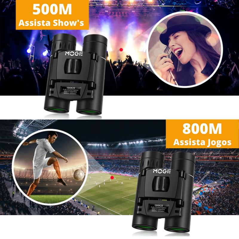 Binóculos Profissional HD 100x22 - Até 30 mil metros de distância