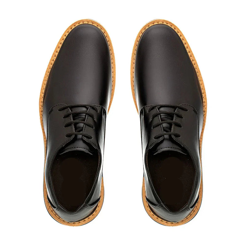 Sapato Casual Derby Tratorado Comfort Classic