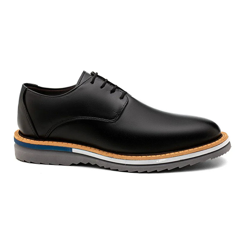 Sapato Casual Derby Tratorado Comfort Classic