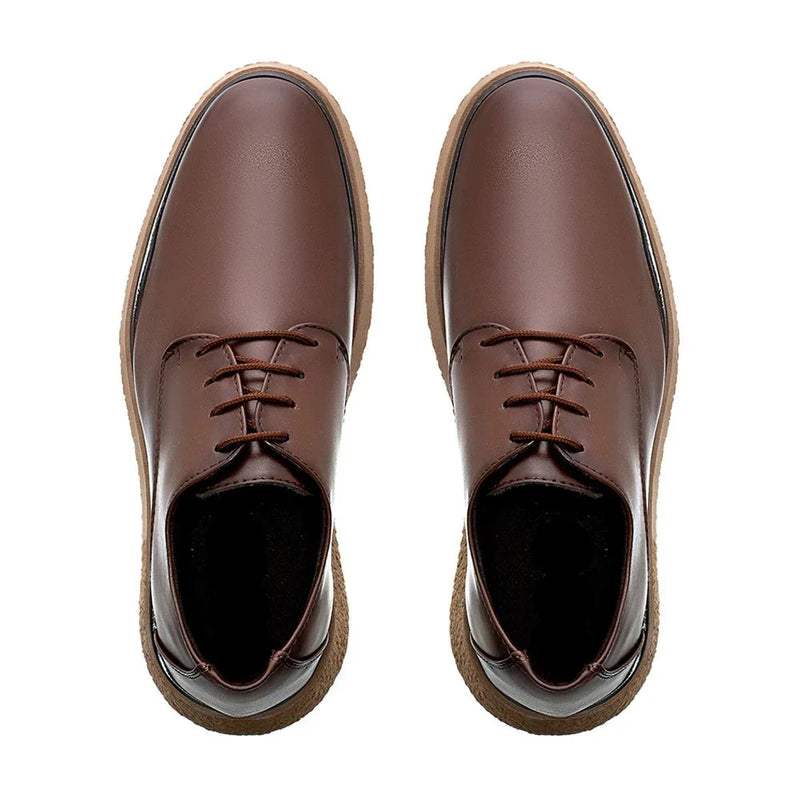 Sapato Masculino Derby Casual New Crepe Confort Classic