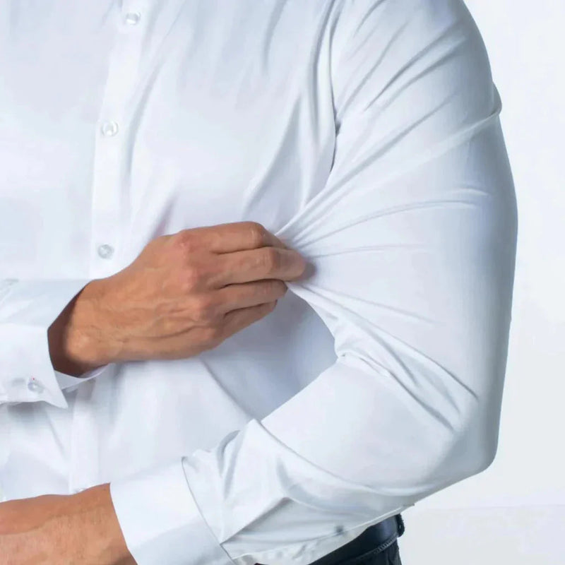 Camisa Social Masculina Seda Gelo - Anti Amassado + Brinde