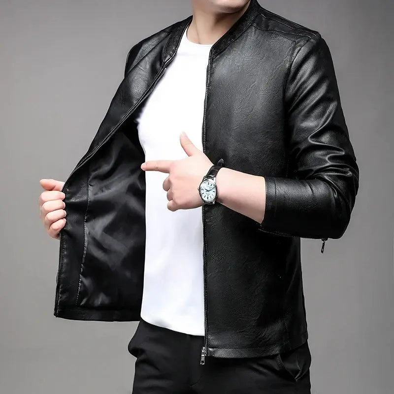 Jaqueta de Couro Masculina Bellvian - BL144