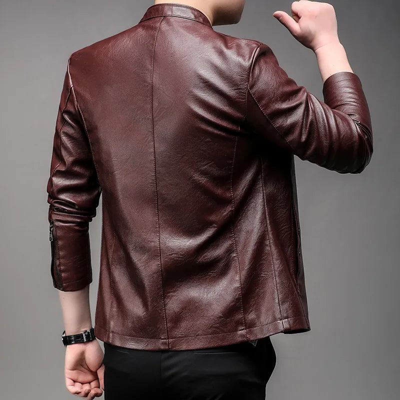 Jaqueta de Couro Masculina Bellvian - BL144