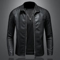 Jaqueta de Couro Motociclista Masculina Bellvian - BL126