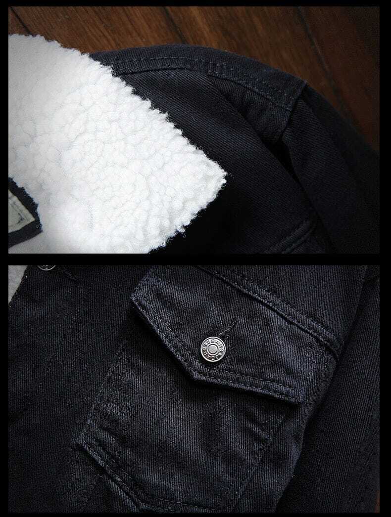 Jaqueta Jeans Masculina Forrada em Lã Bellvian - BL154
