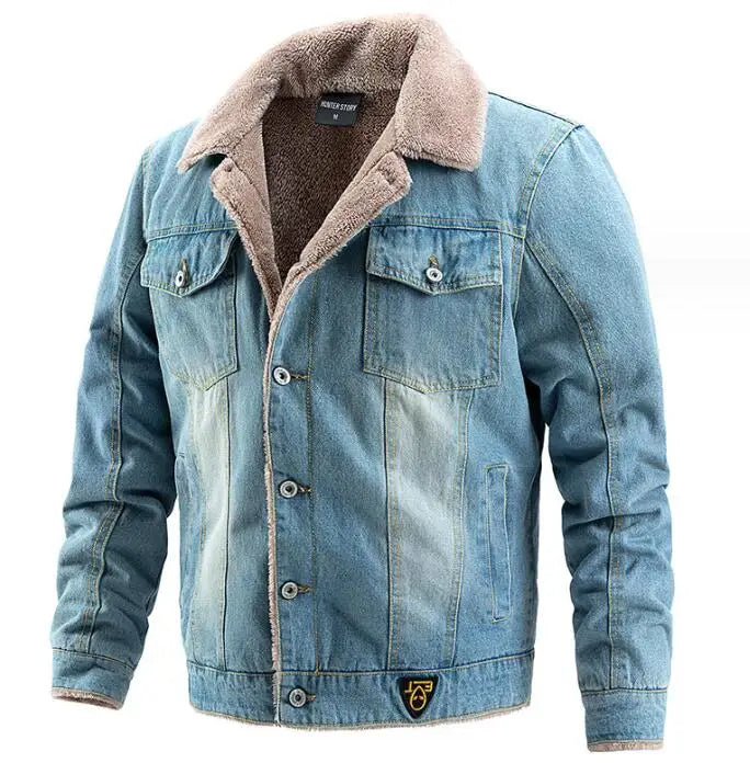Jaqueta Jeans Masculina Forrada Bellvian - BL208