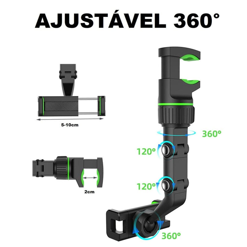 Suporte para Celular Multifuncional com Regulagem 360 Graus