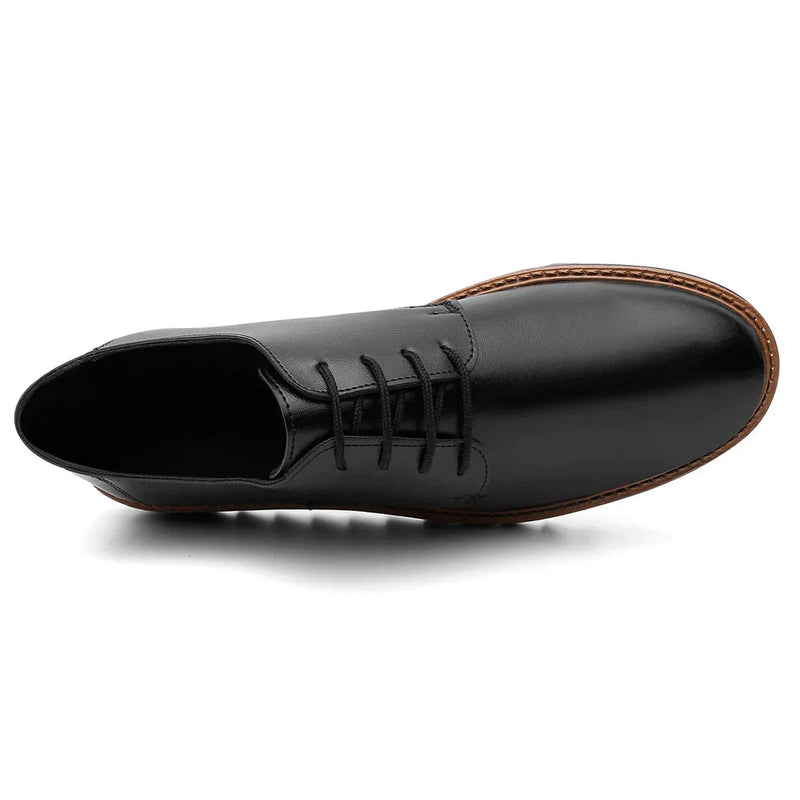 Sapato Social Masculino Esporte Fino Derby Preto Sola Alta